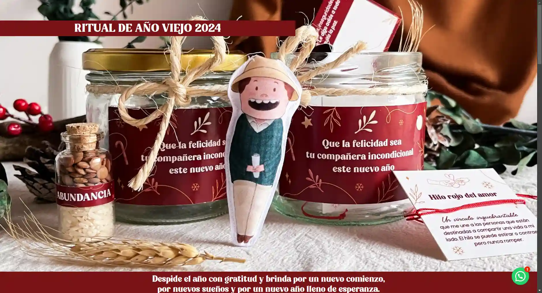 Landing de Ritual de año viejo